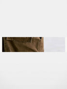 SWFI Distressed Wide Leg Cargo Shorts in Olive - Detail